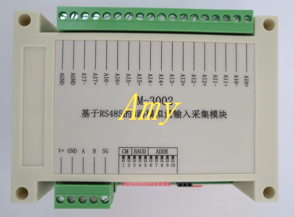 Производителя натуральная RS485 напряжения и тока модуль сбора 8, 16 бит аналоговый 4 ~ 20mA-0 ~ 10 В вход