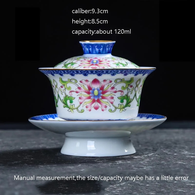 Китайский Стиль Керамика Gaiwan Jingdezhen синий и белый фарфор Посуда для напитков офисные Чай церемонии Чай Чаши Чай горшок отправлен друг подарок - Цвет: J