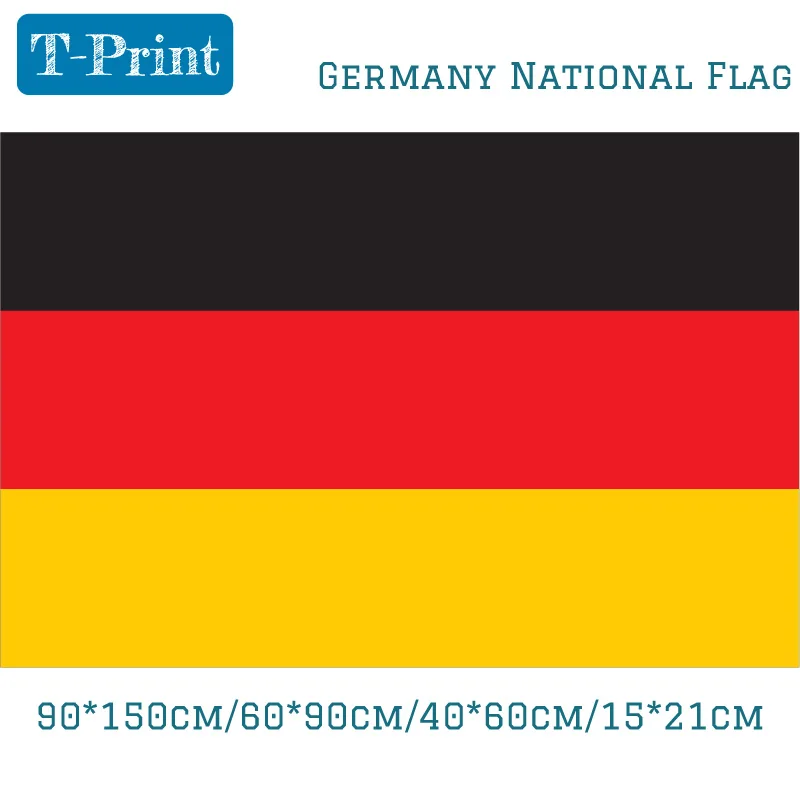 Germany National Flags and Banners 5PCS 15x21cm 40x60cm 60x90cm 90x150cm 3x5ft Polyester floral dog welcome flag home decoration outdoor decor polyester banners and flags 90x150cm 120x180cm