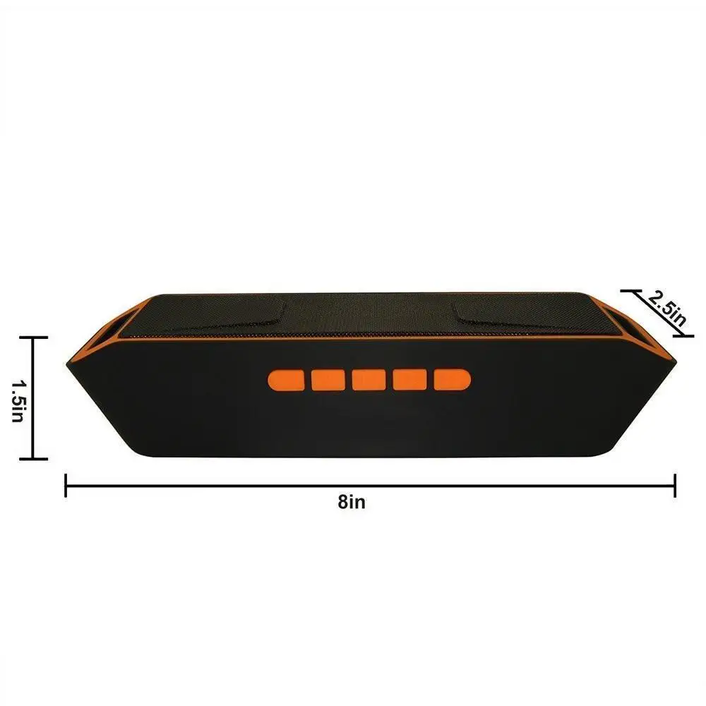 Портативный динамик sc208 беспроводной Bluetooth с сенсорным экраном мощный бас стерео