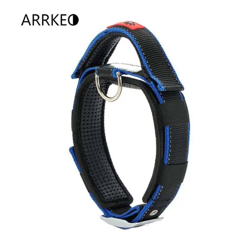 ARRKEO нейлоновый Светоотражающий ошейник для собак аксессуары 37 ~ 71 см средних и