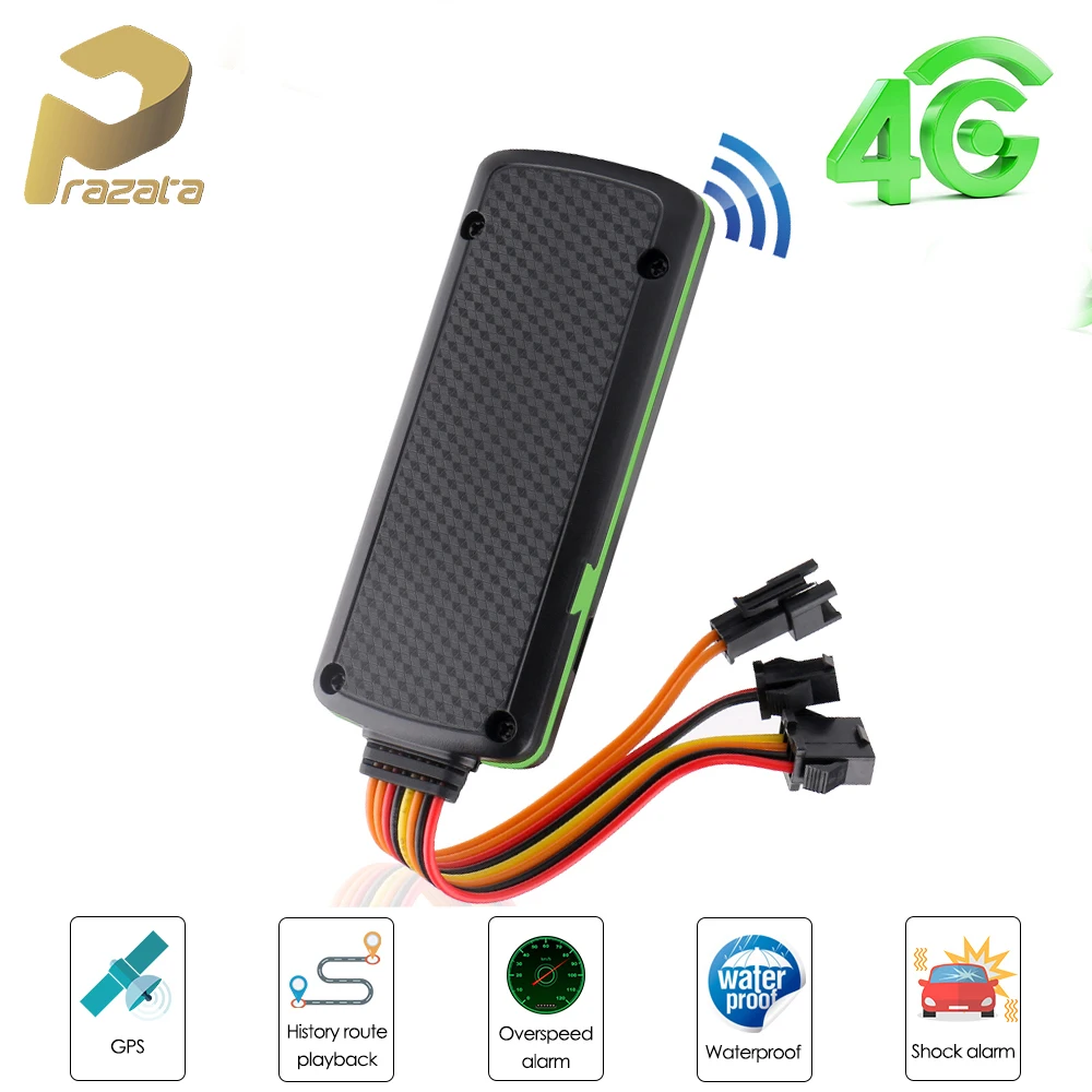 Prazata 4G GPS трекер автомобильный сигнал тревоги телефон отключение масла локатор