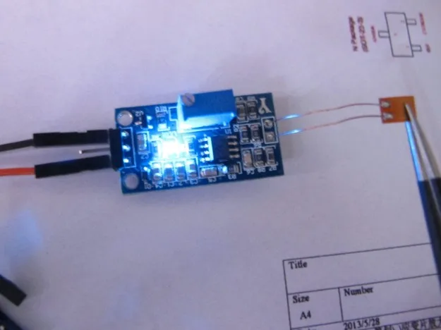 Strain Gauge Bending Detection Test Sensor Module Weigh Amplifier Voltage Output 