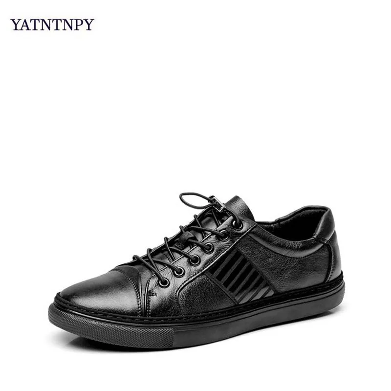 

YATNTNPY Wearable Men Shoes Genuine leather Shoes Man Casual sneakers High Quality Various yards Small/Big Size Man moccasins