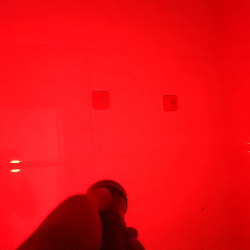 red flashlight