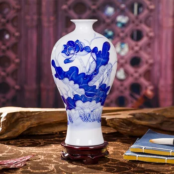 

Jingdezhen Ceramics Vase Antique Porcelain Vase Flower Inserts Home Accessories Living Room Craft Fashion Ornaments Vase