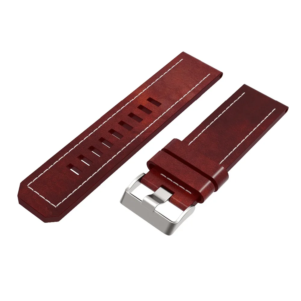  Leather Watchband Strap for Garmin Fenix 6X/5X/5X Plus/3/3HR Smart Watch Band 26mm Quick Fit Replac - 33007647831