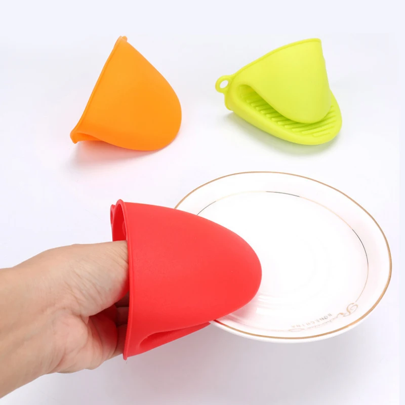 1Pc Kitchen Silicone Heat Resistant Gloves Clips Insulation Non Stick Anti-slip Pot Bowel Holder Clip Cooking Baking Oven Mitts | Дом и сад