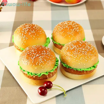 

Simulated Bread Model PU European Hamburger Fake Bread Display Photographic Props Home Decoration Window Display Artificial Food