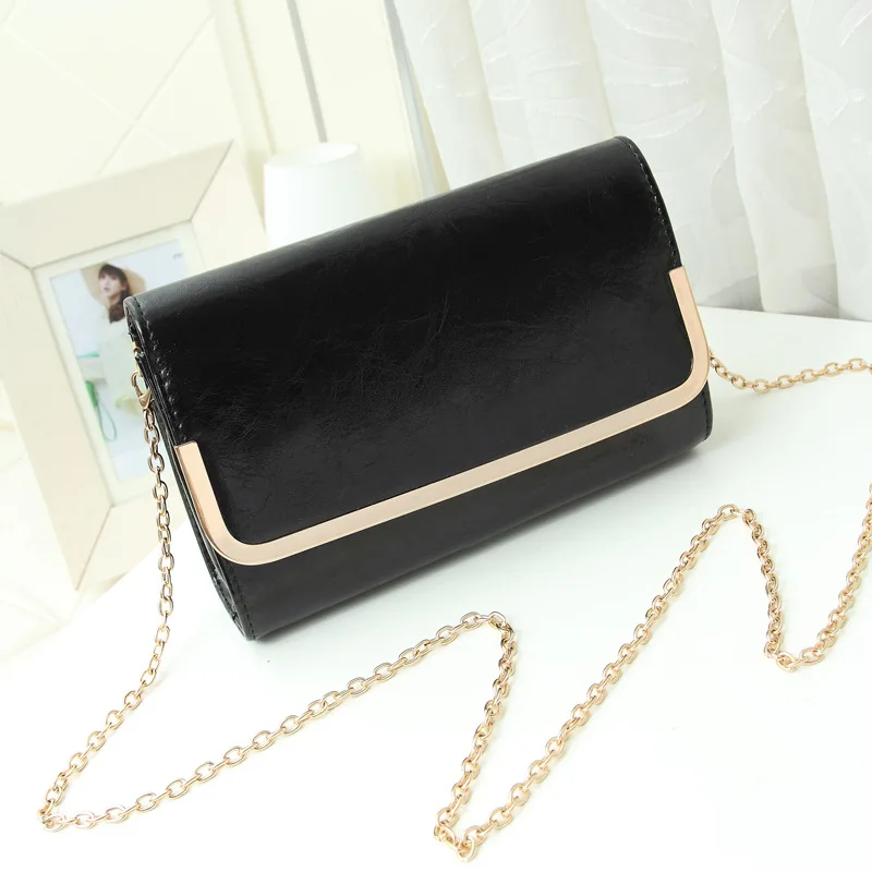

Chu JJ Women's Pu Leather Handbags Fashion Chains Shoulder CrossBody Bag Women Messenger Bags Solid Colour Bags For Women Flap