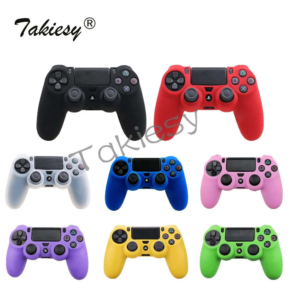 

Takiesy Anti-slip Silicone Cover Skin Case for Sony PlayStation Dualshock 4 PS4 DS4 Pro Slim Controller