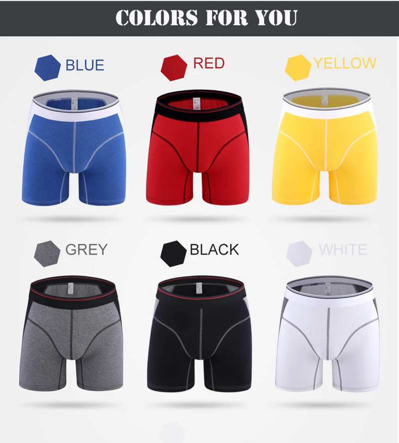Men Trunks Winter Underwear Cotton Long Boxers For Men Male Panties Mens Sheer Boxers Klein Men Calzoncillos Hombre Cueca Boxers06