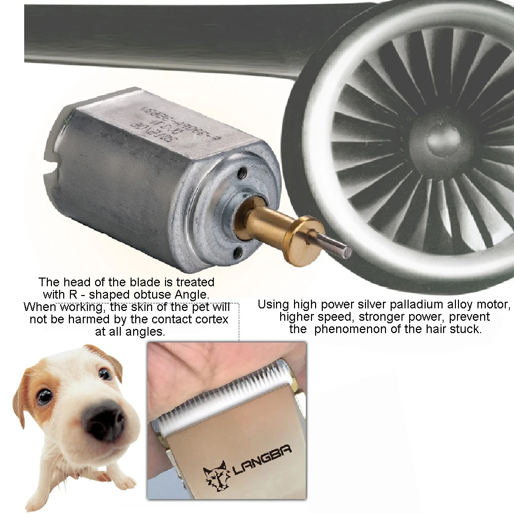 Professional Pet Dog Hair Trimmer Nail Grooming Clippers Kit For Dog Cat Hair Trimmer Groomer Set Pets Haircut Nail Accessories (3)