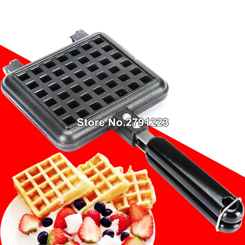 1 pcs Non stick Waffle Mold Aluminum Waffle Maker coating Stove Waffle