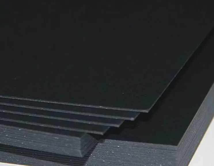 2 Sheets Pack 1mm Thick Black Paper Cardstock Cardboard For Cardmaking