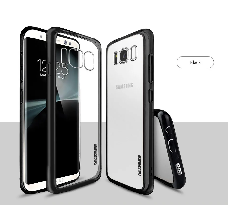 NKOBEE Transparent For Galaxy S8 Case Silicone TPU Cover For Samsung Galaxy S8 Case Clear Transparent Hard Case S8 S8 Plus Cover (8)