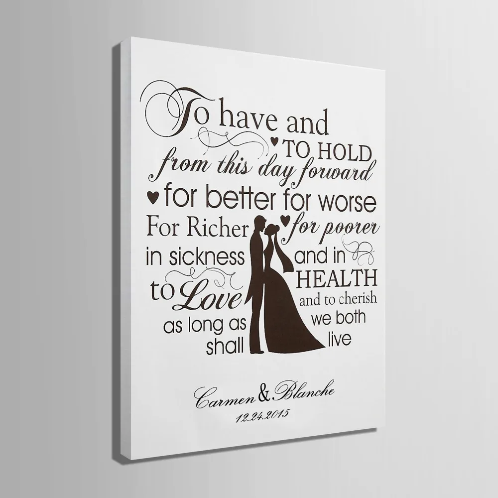 Guest Signature Party Gift Wedding Canvas Signing Board Guest Signature Party Gift Wedding Canvas Signing Board Painting For Better Worse Diy Decoration In Decorations From Home