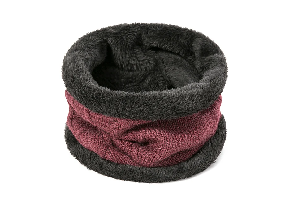 Evrfelan New Design Thick Winter Hat Scarf Men Women Knitting Warm Beanie Hat Ring Scarves Unisex Solid Color Gorros Bonnet