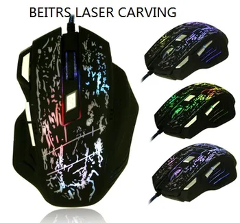

WESAPPA X3II Professional Wired laser Carving Gaming Mouse 7 Button 5500 DPI LED Optical USB Gamer Computer Mouse Mice Cable