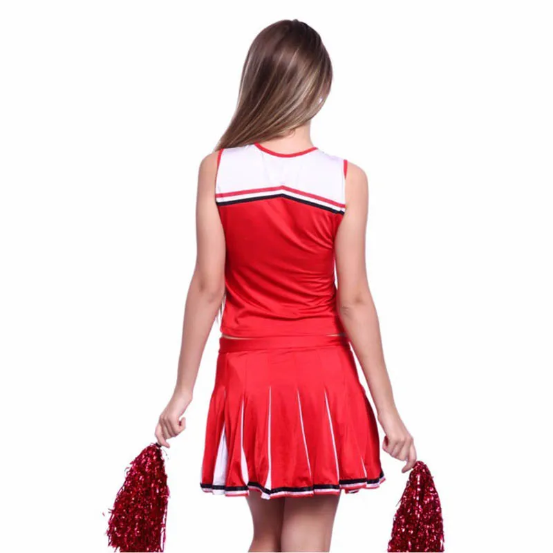 Baseball Cheerleading Glee Cheerleader Costume Aerobics Uniforms Performances Fancy Dress Size S