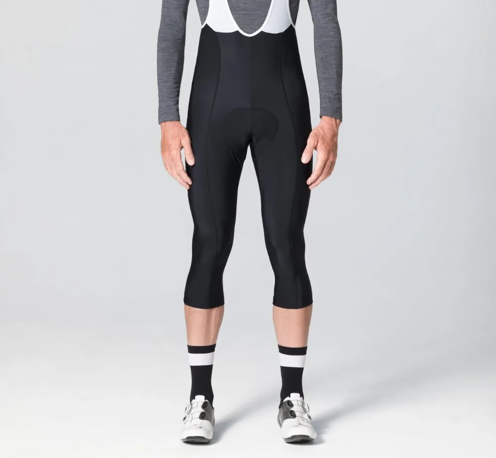 

2018 new Black Thermal fleece Winter Bib pants With High density Pad High quality fabric cycling bib pants