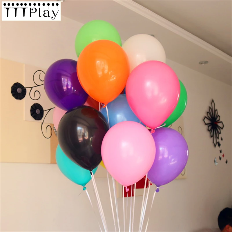 10pcs/lot 12 Inch Thick 2.2g Birthday Party Ballons Decorations Wedding Latex Balloon Pink White Globos Party Supplies Wholesale