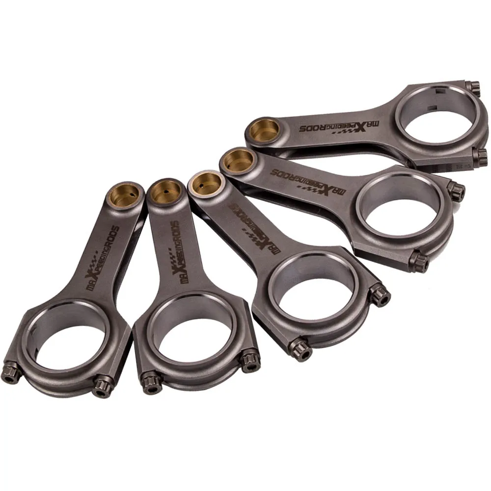 Connecting Rods For Audi S2 RS2 2.2L 5cyl 20V Conrod Con Rod Bielle Floating 800BHP Crankshaft Piston Pin Shot Peen 5pcs | Автомобили и