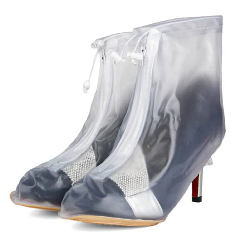 

1 Pair Waterproof Reusable Shoes Cover Rainproof Anti-slip High Heels Overshoes WML99
