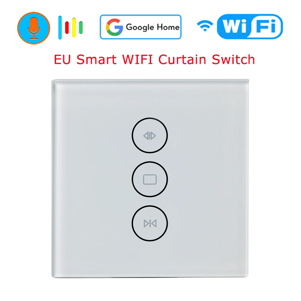 

2019 WiFi Smart Curtain Switch Smart Life for Electric Motorized Curtain Blind Roller Shutter Works with Alexa and Google Home