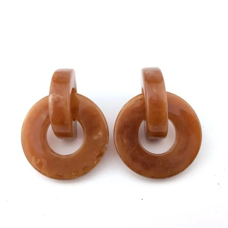 

Trendy Fashion Personality Geometric Round Women Vintage Stud Earrings