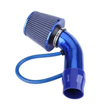 Универсальный автомобильный воздухозаборник, чехол для инструмента, короткий, гоночный, с высоким потоком, алюминиевый фильтр, зажим VS998