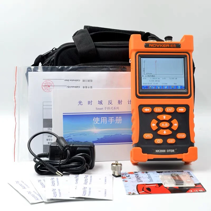 

Singlemode 1310/1550nm 28/26dB Built in VFL Touch Screen Optical Time Domain Reflectometer Fiber Optic OTDR 80KM