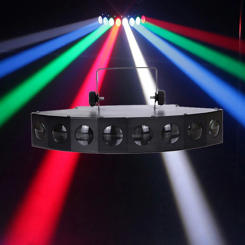 

High brightness eight-beam Scanner fan beam bar light beam laser RGBW scanner dj club disco light Eight Eyes LED Beam Lamp