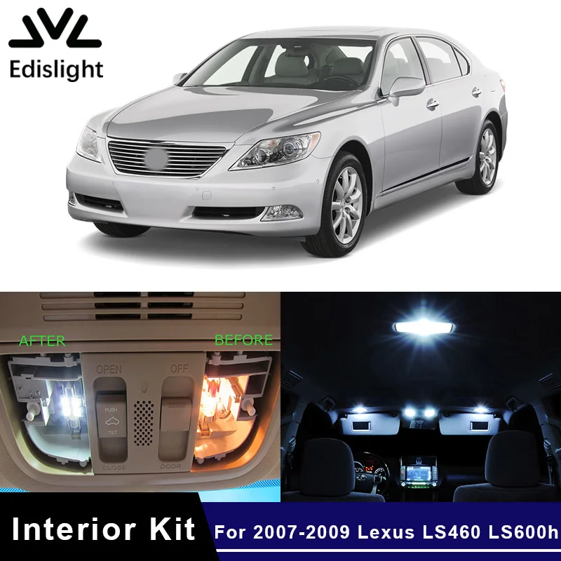 Edis светильник 15 шт. технические лампы автомобильные посылка для 2007 2009 Lexus LS460 LS600h