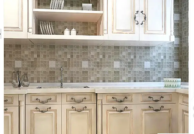 Bathroom Waterproof Wall Sticker Pvc Mosaic Tile Wallpaper Kitchen