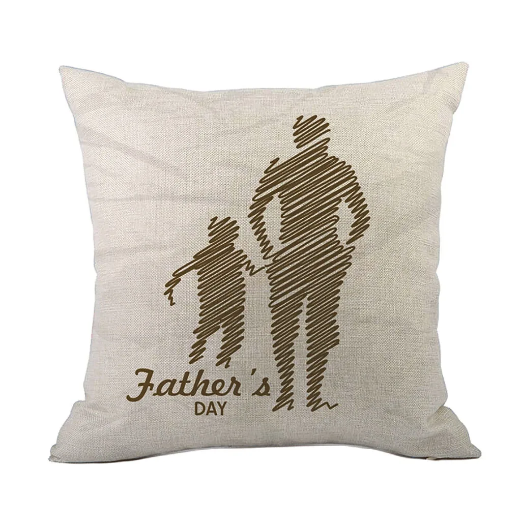 2019 новые декоративные подушки День отца льняная наволочка удобный диван