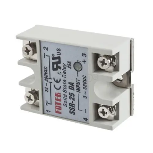 

Halbleiter-Relais FOTEK SSR-25 DA -380V~/25A~- Solid State Relay Input 3-32V/DC