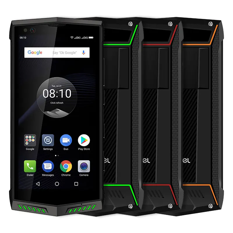 Poptel P60 4G LTE 5 7 дюймов мобильный телефон Android 8 1 прочный смартфон 6 ГБ 128 5000 мАч NFC лицо