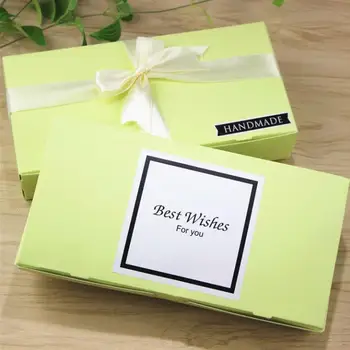 

200pcs Light Green Bakery Biscuits Box Macarons Cupcake Cookies Gift Packing Paper Boxes