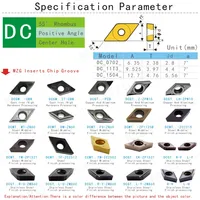טונגסטן קרביד והתוספות ביצרו קרביד טונגסטן עיבוד שבבי נירוסטה ZM30 DCMT11T304 10pcs MOSASK (4)