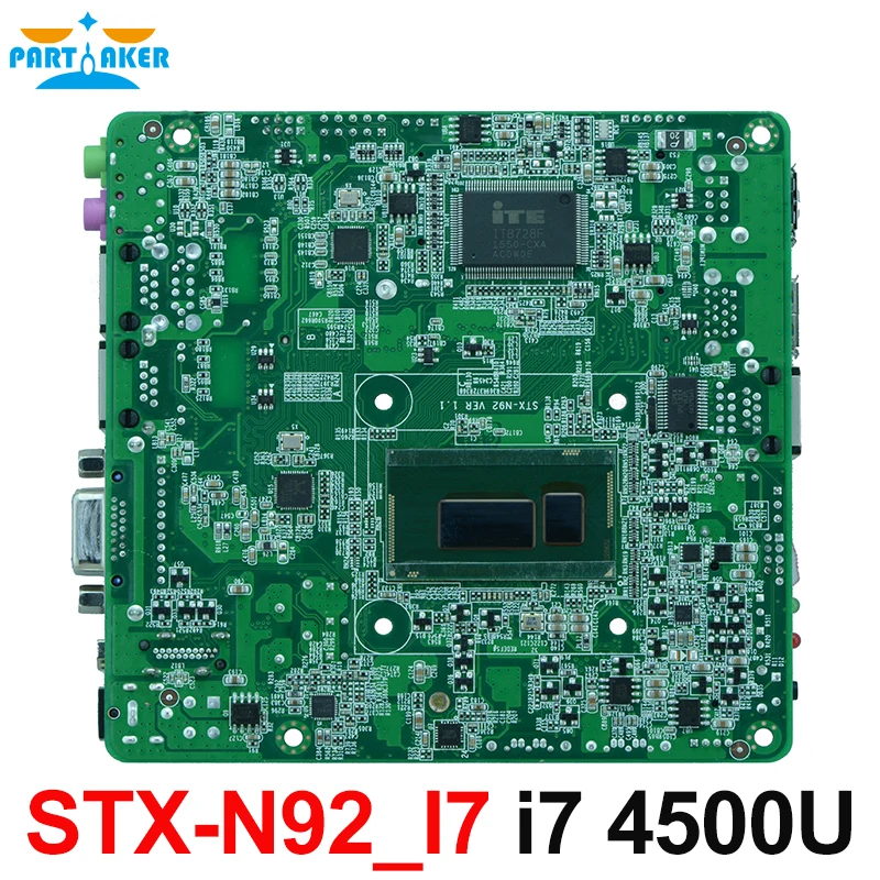 بدون مروحة المزدوجة جيجابت إيثرنت إنتل هسول-u i7 cpu 4500U نانو اللوحة ل إنتل nuc mini pc dc 12 فولت إمدادات الطاقة oem