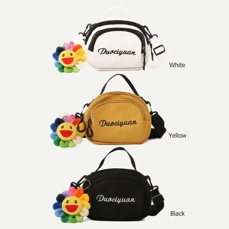 Женская сумка с буквенным принтом, на молнии, Цветочный декор, на плечо, сумка-мессенджер, Холщовая Сумка, сумка-тоут с буквенным принтом, большая ВМЕСТИТЕЛЬНОСТЬ