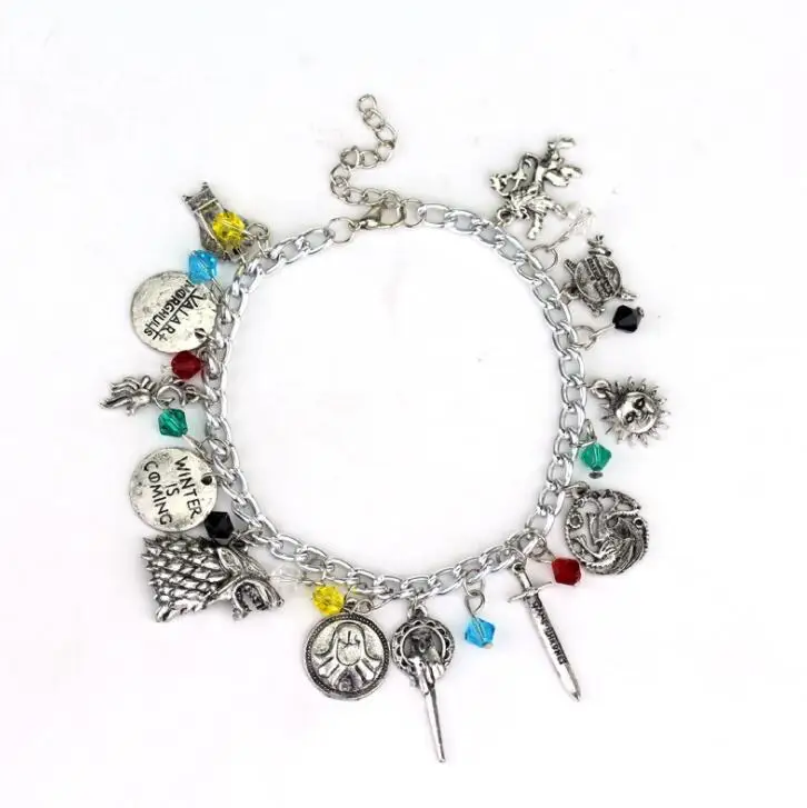 

pandora bracelet star fifty shades bracelet pendant stainless steel bracelet woman Power game bracelet Jewelry gift
