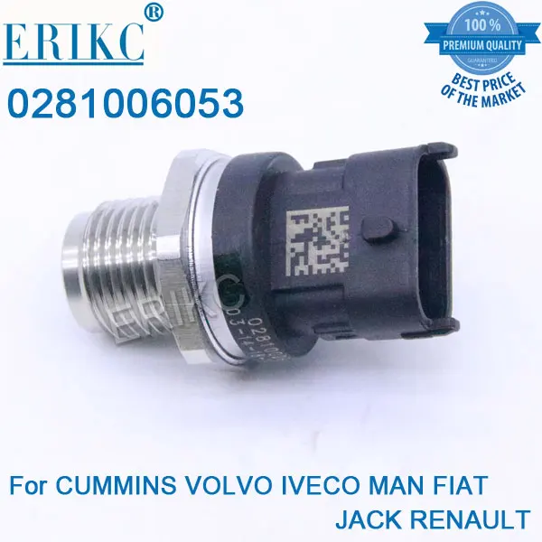 0281006053 рельсовый датчик давления 0 281 006 053 для VOLVO Renault VM ALFA ROMEO CUMMINS FIAT FORD HOFFER IVECO KHD OE