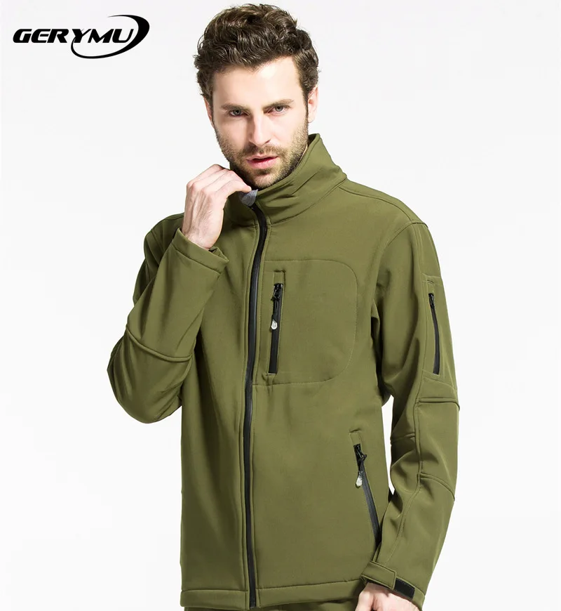 2016 Men Mountaineering Camping Soft Shell Jacket Warm Waterproof