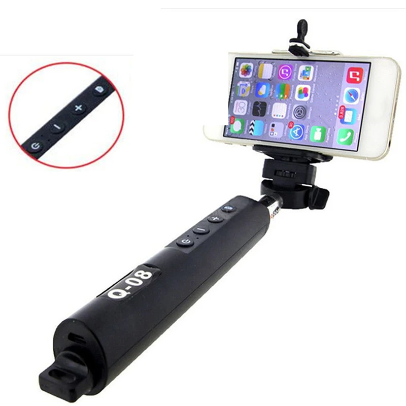 

Portable Selfie Stick Bluetooth For iPhone Android Phone Handheld Extendable Monopod With Button Zooming Selfie Stick Universal