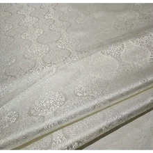 75x100 см импортный Janpanese Стиль белый металлик из жаккардовой парчи, 3D жаккардовая окрашенная пряжа ткань для пальто платье обивки