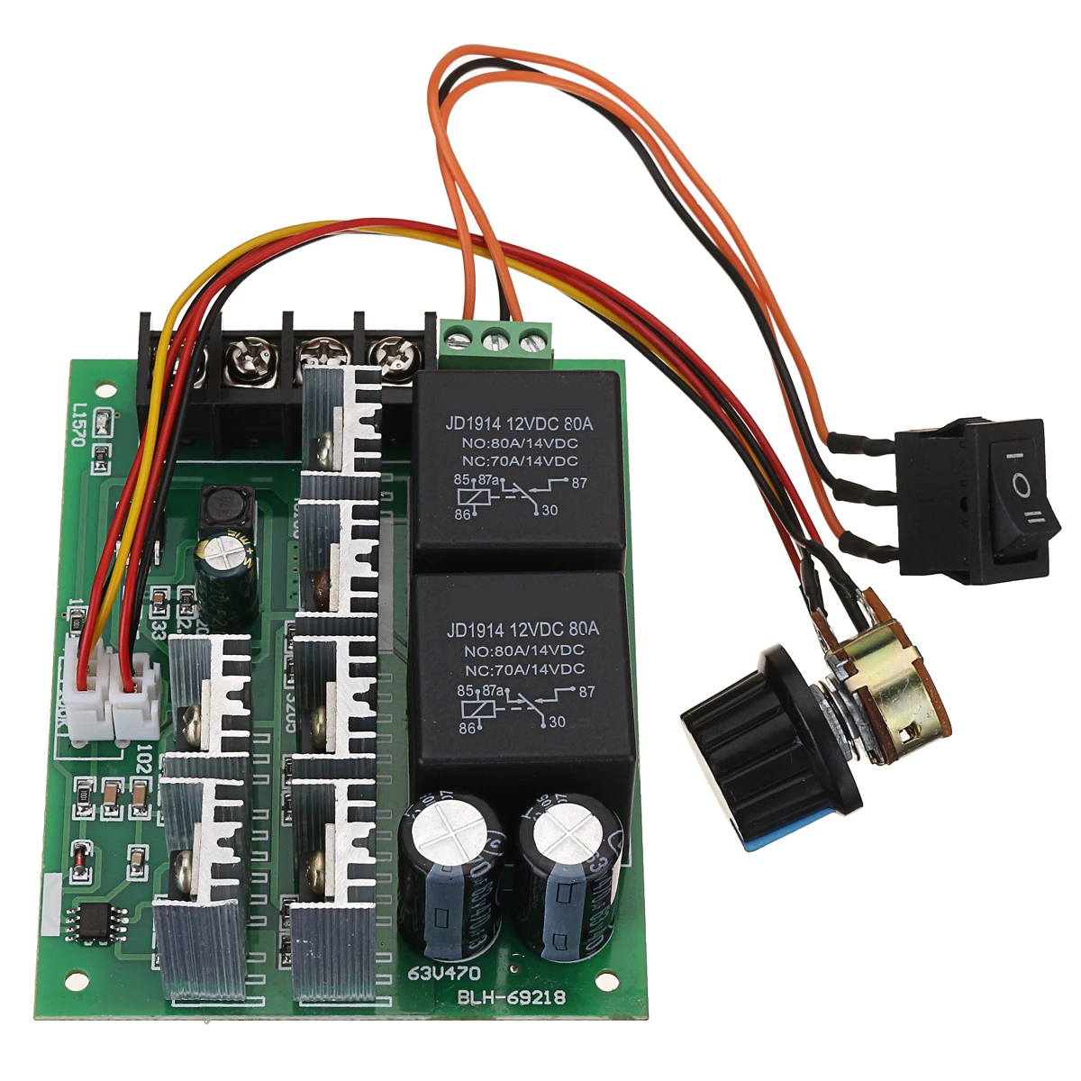 Контроллер двигателя DC 10 50V 12/24/48V 60A PWM контроллер скорости постоянного тока CW CCW