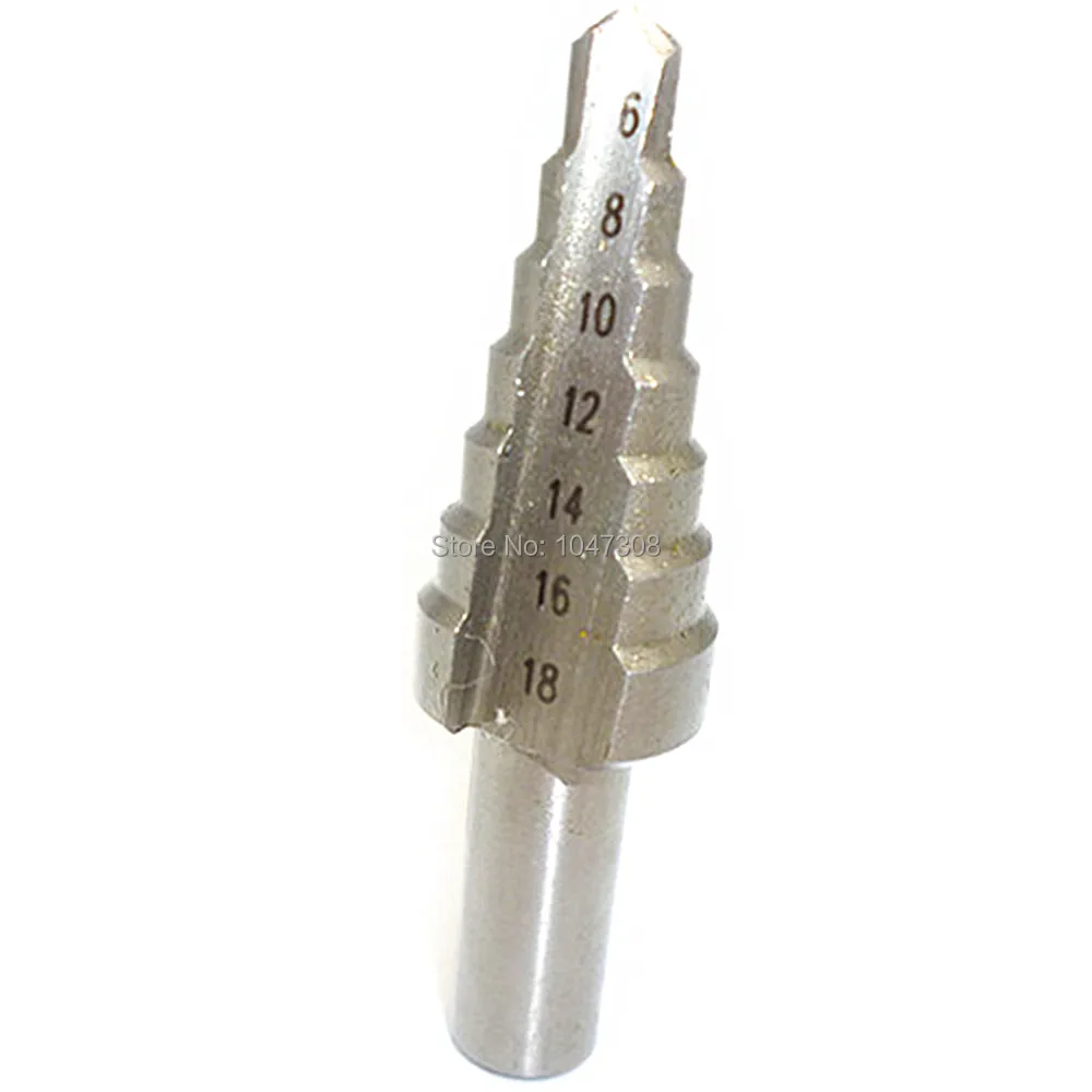 Hss Multiple Hole 7 Sizes Step Drill Bit Set Tools 6mm 18mm Cone Drill