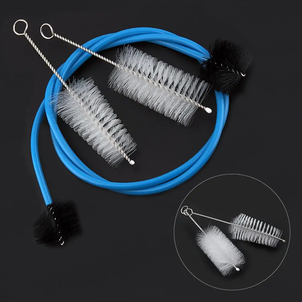 3pcs/set Instrument Cleaning Set Trumpet Cleaning Brush with Mouth Brush and Rope Brush for Wind Instrument Accessories home facial beauty ultrasonic cleansing instrument rechargeable silicone cleaning brush cleanser beauty instrument